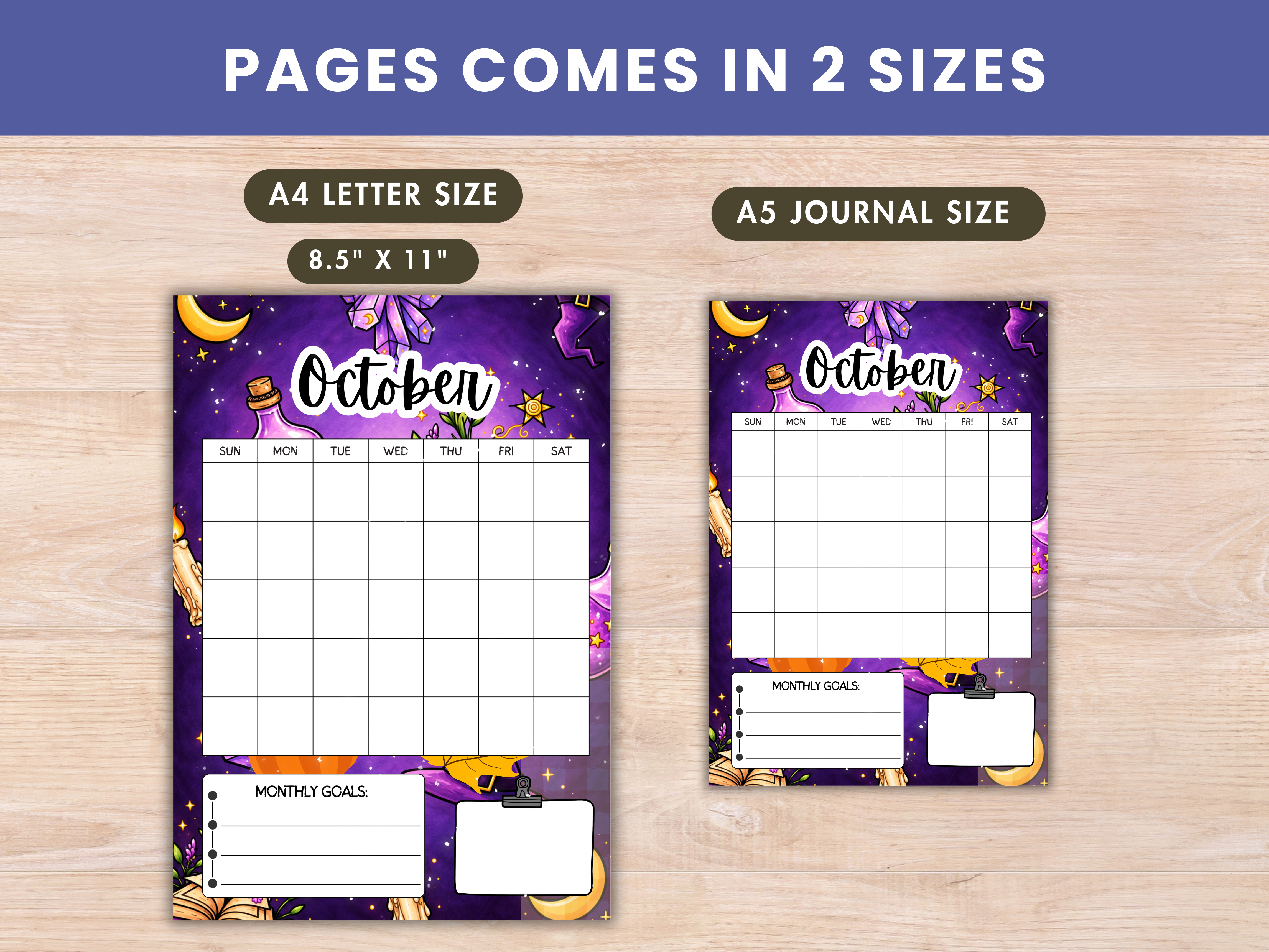 Witch Potions October Bullet Journal Bundle