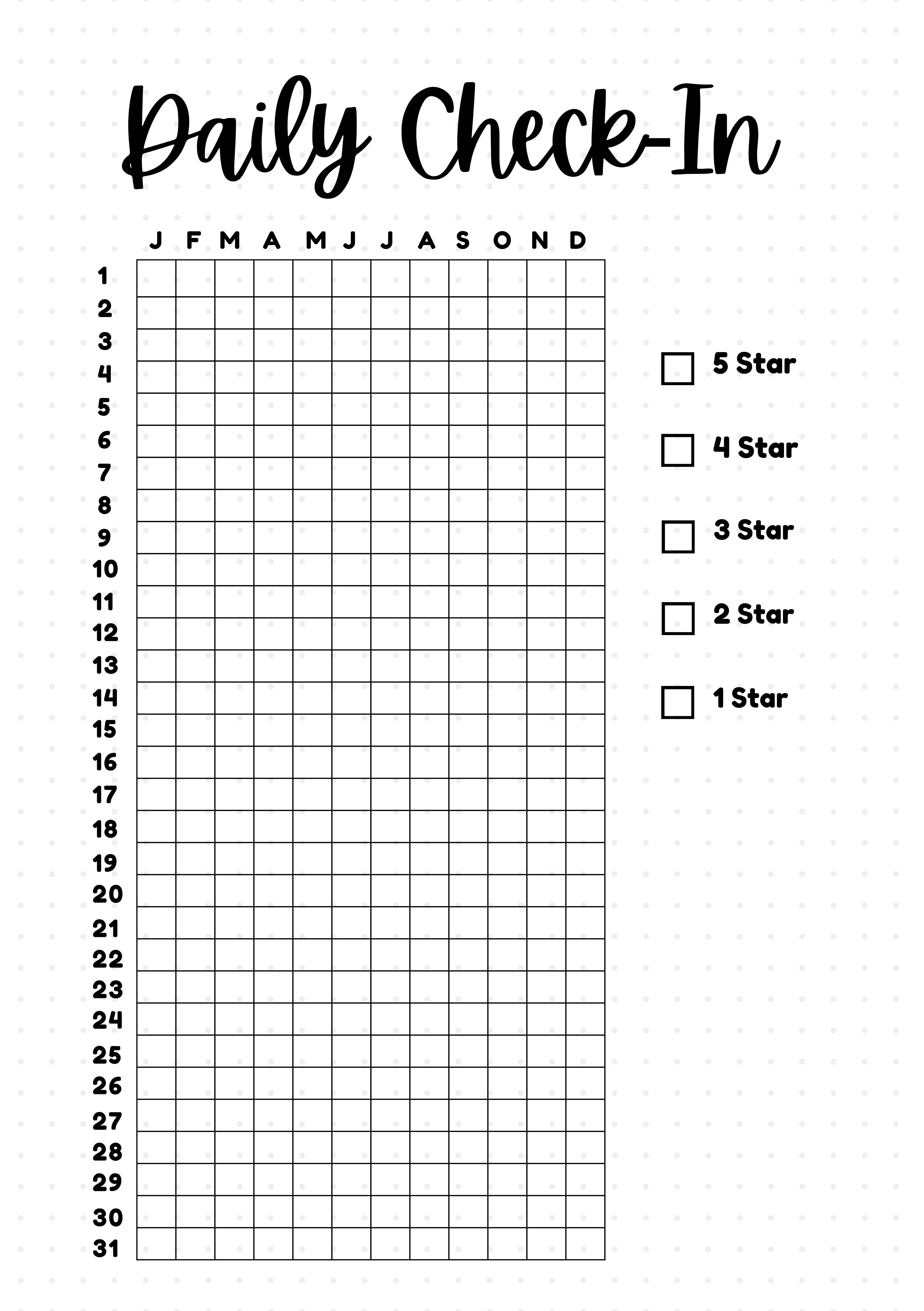 Daily Check-In Tracker